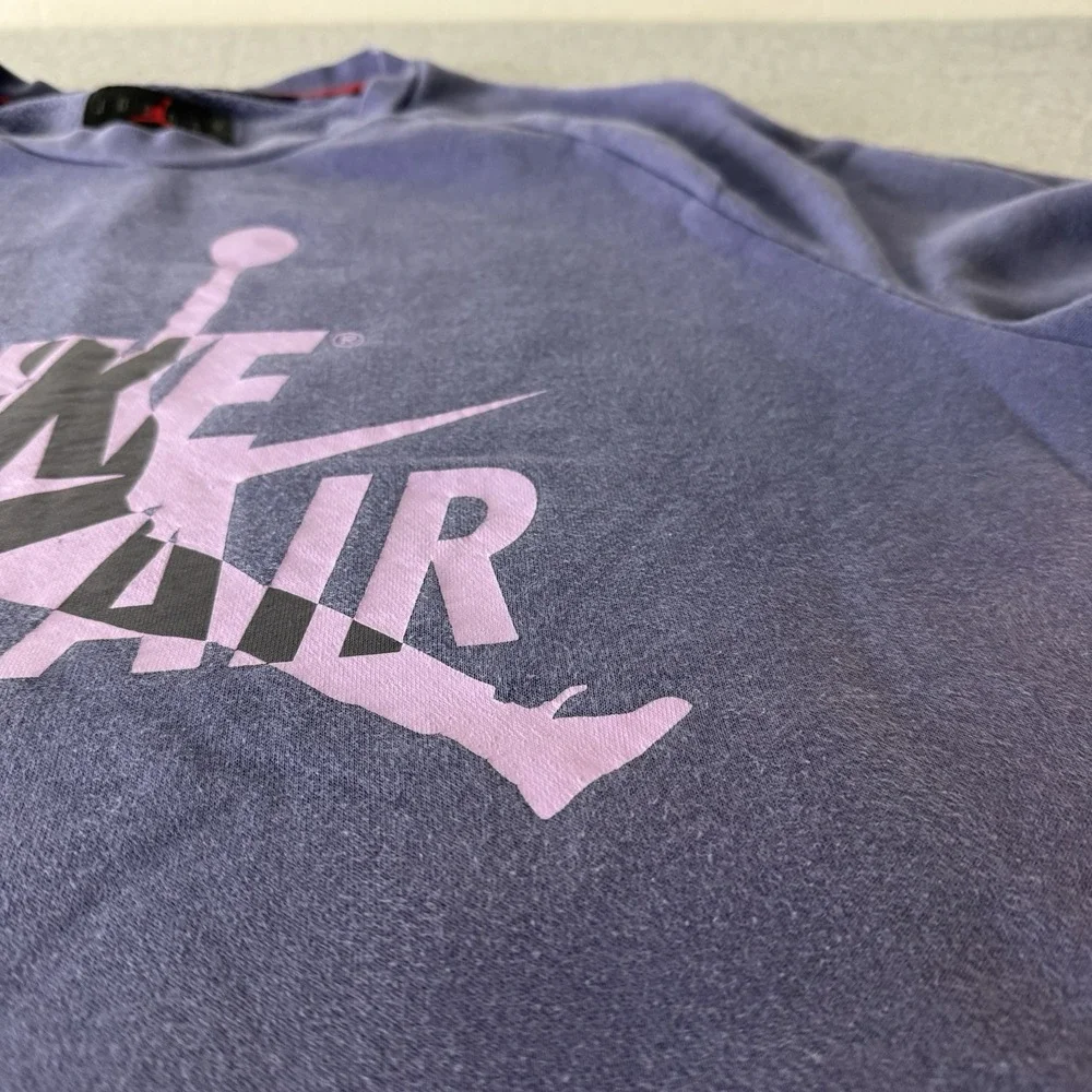 Air Jordan Classic Jumpman Purple Blue Crew Sweatshirt‎ Crewneck Mens XL